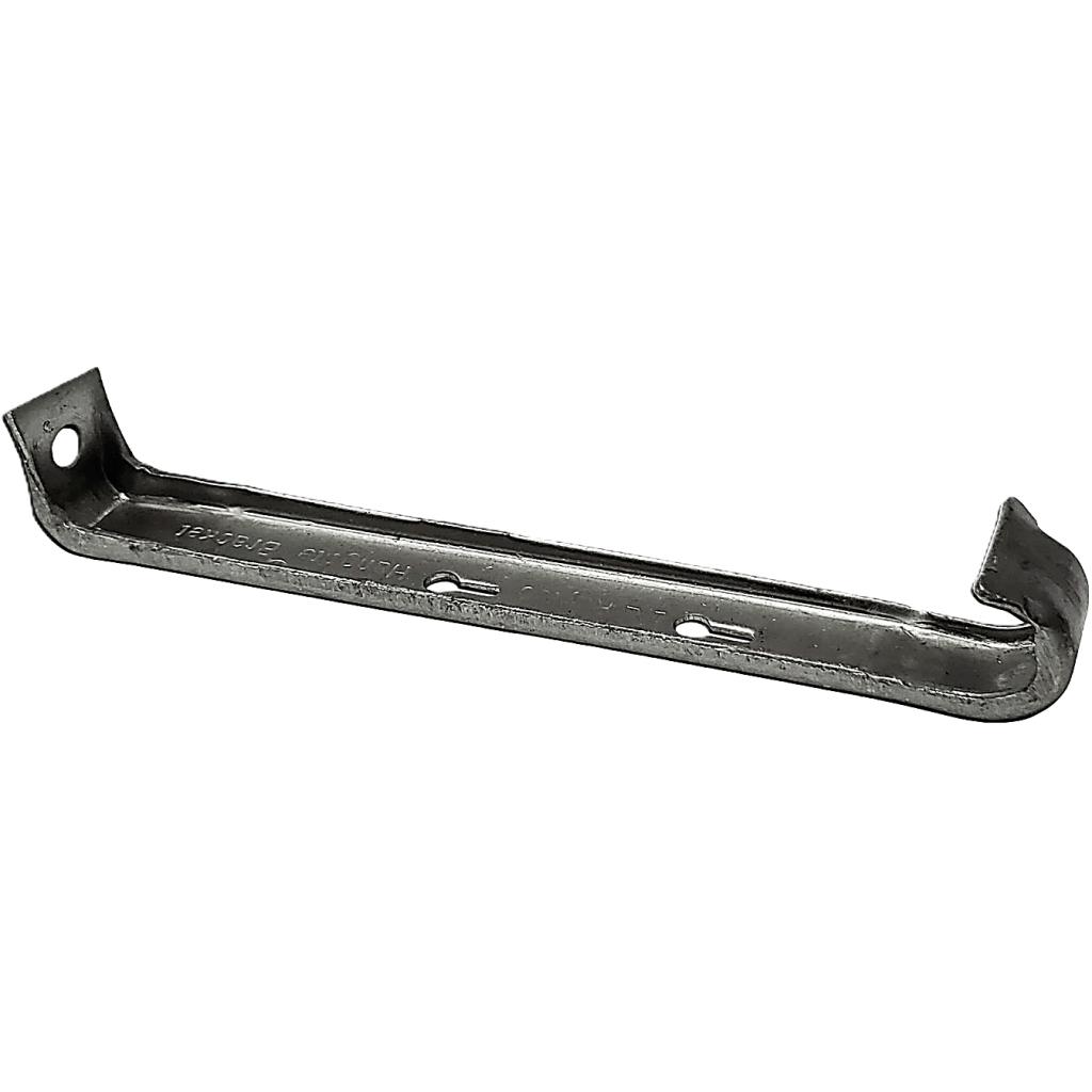 Raytec Hangtite 6" gutter hanger, no clip. Heavy tempered aluminum, channel-formed, narrow profile. 1,000 per box. Professional gutter installation.