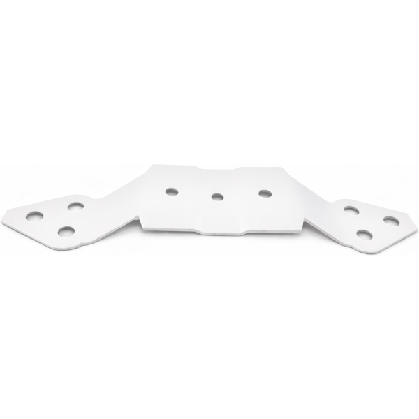 White 2x3 Downspout Pipe Cleat