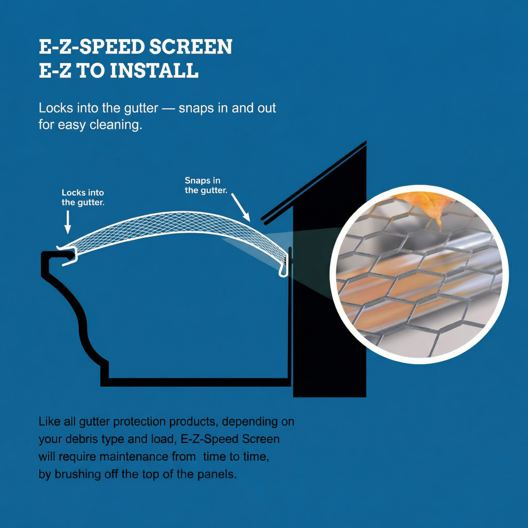 Speed screen Installation
