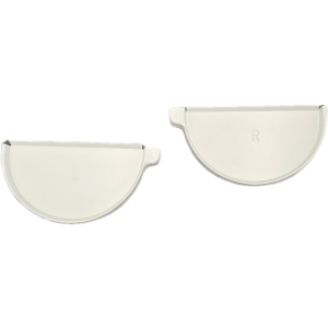 6" reverse bead gutter end cap