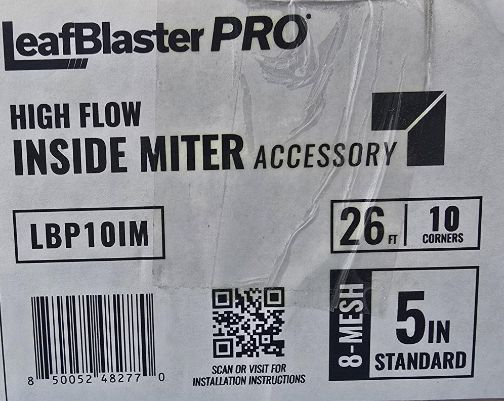 5" Miter Kit Leaf Blaster (10 Corners per Box) 8 Mesh