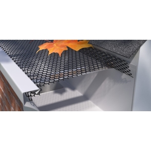 7" Step Down Gutter Guard with Small Holes 100 Ft