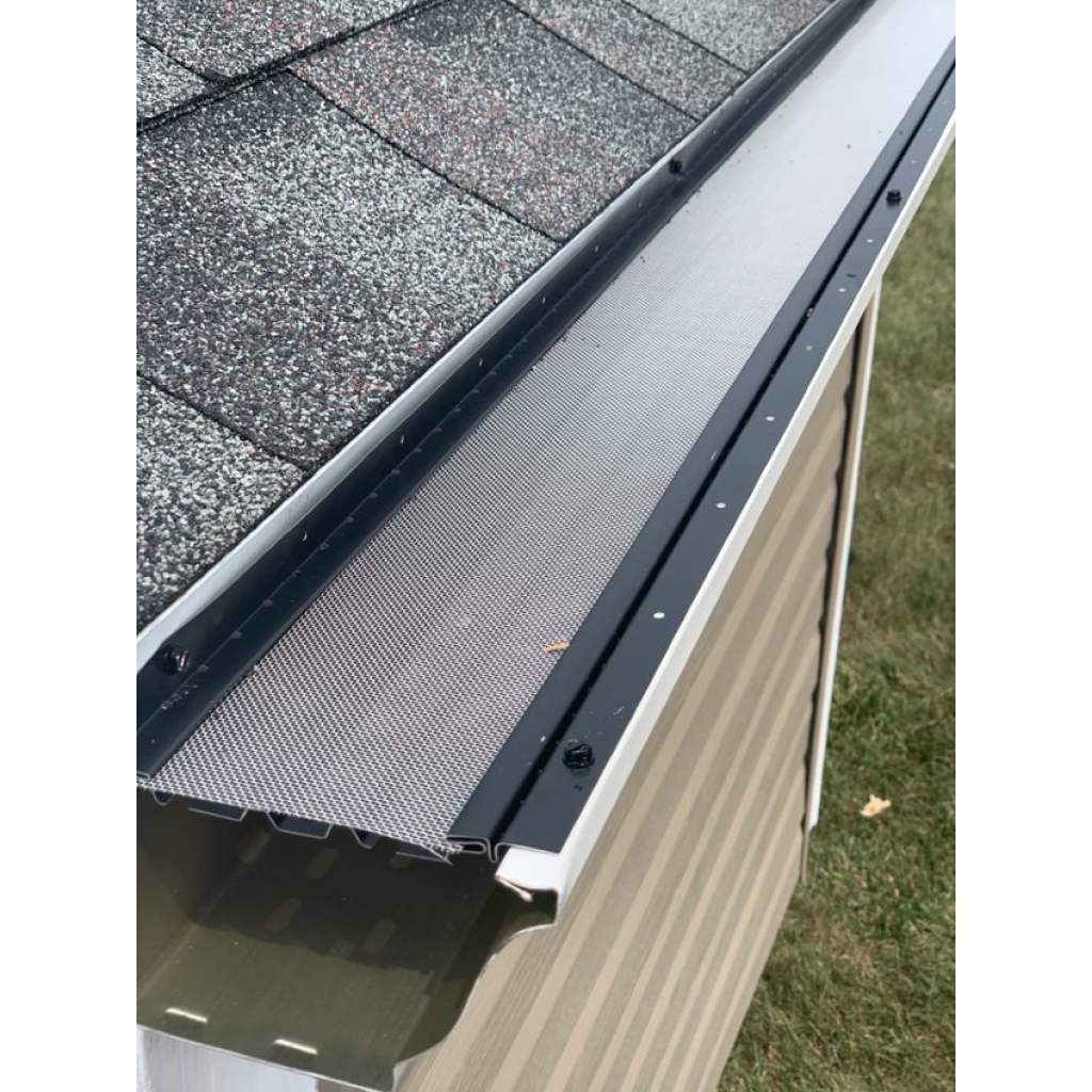 6" Black Hydro Flo Gutter Guard 100 ft per bx